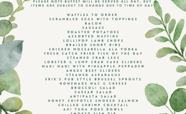 Easter Buffet at Outrigger's Tiki Bar and Grille